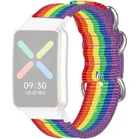 Cover-Discount OPPO Watch Free - Nylon Ersatzarmband Regenbogen