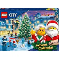 LEGO 60381 City Adventskalender 2023, Weihnachtskalender mit 24 Geschenken inkl. Weihnachtsmann- und Rentier-Figuren plus Winterwunderland-Spielmatte, Weihnachtsgeschenk für Kinder, Jungen, Mädchen