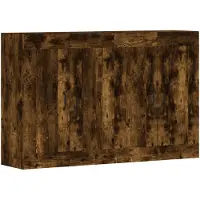vidaXL Wandschränke 2 Stk. Räuchereiche Holzwerkstoff