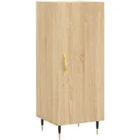 vidaXL Sideboard Sonoma-Eiche 34,5x34x90 cm Holzwerkstoff