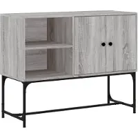 vidaXL Sideboard Grau Sonoma 100x40x79,5 cm Holzwerkstoff