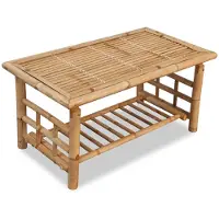 vidaXL Couchtisch Bambus 90x50x45 cm