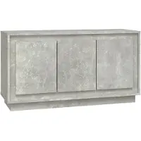 vidaXL Sideboard Betongrau 102x35x55 cm Holzwerkstoff