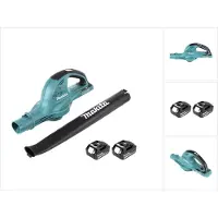 Makita DUB 361 2x 18 V / 36 V Akku Laubbläser Gebläse + 2x BL 1860 6 Ah / 6000 mAh Akku