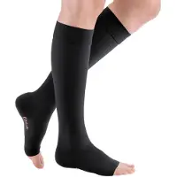 Medi Mediven plus K1 AD kurz 7 schwarz o.Sp. 2 St