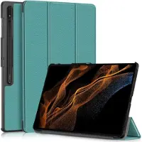 Cover-Discount Galaxy Tab S9 Ultra - Tri-fold Smart Case türkis