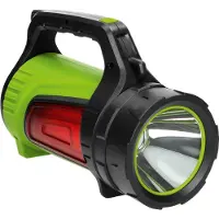ORNO LED-Handtaschenlampe mit 3 Lichtquellen, 10 W, 1000 Lumen, 8-20 Stunden Akkulaufzeit, mit externer Batteriefunktion