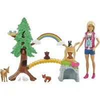 Barbie Waldtier-Forscherin-Spielset mit Puppe und Zubehör