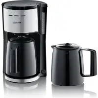 Severin Filterkaffeemaschine mit 2 Thermokannen KA 9308 KA 9308 aus Kunststoff, schwarzsilber