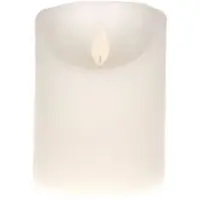Anna's Collection LED Echtwachskerze 10cm mit Timer in Elfenbein | Gr.: onesize