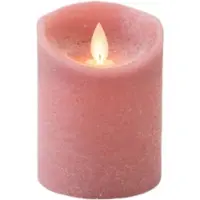 Anna's Collection LED Echtwachskerze 10cm mit Timer in Rosa | Gr.: onesize