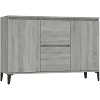 vidaXL Sideboard Grau Sonoma 102x35x70 cm Holzwerkstoff