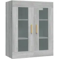 vidaXL Hängeschrank Grau Sonoma 69,5x34x90 cm