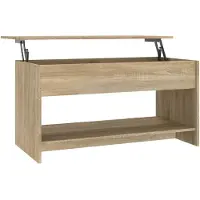 vidaXL Couchtisch Sonoma-Eiche 102x50x52,5 cm Holzwerkstoff