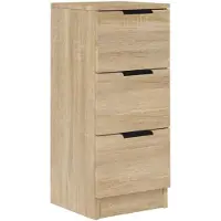 vidaXL Sideboard Sonoma-Eiche 30x30x70 cm Holzwerkstoff
