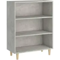 vidaXL Sideboard Betongrau 69,5x32,5x90 cm Holzwerkstoff
