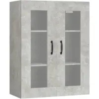 vidaXL Hängeschrank Betongrau 69,5x34x90 cm