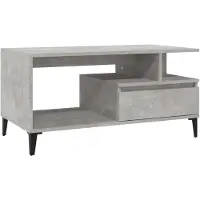 vidaXL Couchtisch Betongrau 90x49x45 cm Holzwerkstoff