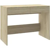 vidaXL Schreibtisch Sonoma-Eiche 101x50x76,5 cm Holzwerkstoff