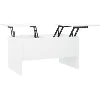 vidaXL Couchtisch Weiß 80x50x42,5 cm Holzwerkstoff