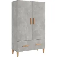 vidaXL Highboard Betongrau 70x31x115 cm Holzwerkstoff