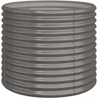 vidaXL - Pflanzgefäß - 80x80x68 - cm - pulverbeschichtet - Stahl - grau