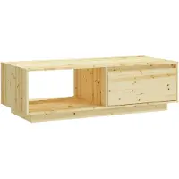 vidaXL Couchtisch 110x50x33,5 cm Massivholz Tanne