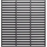 vidaXL Zaunelement WPC 180x180 cm Grau
