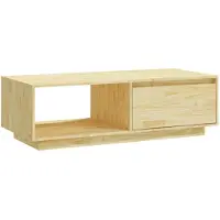 vidaXL Couchtisch 110x50x33,5 cm Massivholz Kiefer