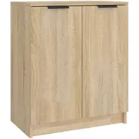 vidaXL Schuhschrank Sonoma-Eiche 59x35x70 cm Holzwerkstoff