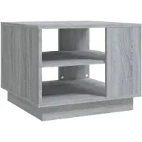 vidaXL Couchtisch Grau Sonoma 55x55x43 cm Holzwerkstoff