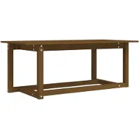 vidaXL Couchtisch Honigbraun 110x55x45 cm Massivholz Kiefer