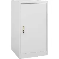 vidaXL Sattelschrank Hellgrau 53x53x105 cm Stahl