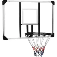 vidaXL Basketballkorb Transparent 106x69x3 cm Polycarbonat