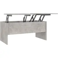 vidaXL Couchtisch Betongrau 102x50,5x46,5 cm Holzwerkstoff