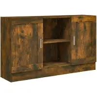 vidaXL Sideboard Räuchereiche 120x30,5x70 cm Holzwerkstoff