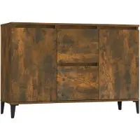 vidaXL Sideboard Räuchereiche 102x35x70 cm Holzwerkstoff