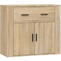 vidaXL Sideboard Sonoma-Eiche 80x33x70 cm Holzwerkstoff