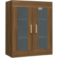 vidaXL Hängeschrank Braun Eichen-Optik 69,5x34x90 cm