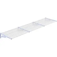 vidaXL Türvordach Grau und Transparent 358,5x90 cm Polycarbonat
