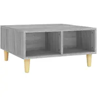 vidaXL Couchtisch Grau Sonoma 60x60x30 cm Holzwerkstoff