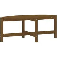 vidaXL Couchtisch Honigbraun 118x63x45 cm Massivholz Kiefer