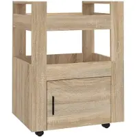 vidaXL Küchenwagen Sonoma-Eiche 60x45x80 cm Holzwerkstoff