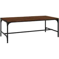 vidaXL Couchtisch Braun Eichen-Optik 100x50x35 cm Holzwerkstoff