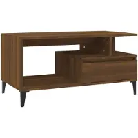 vidaXL Couchtisch Braun Eichen-Optik 90x49x45 cm Holzwerkstoff