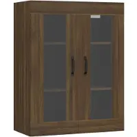 vidaXL Hängeschrank Braun Eichen-Optik 69,5x34x90 cm