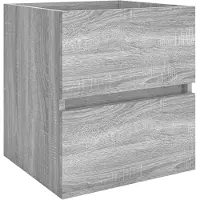 vidaXL Waschbeckenunterschrank Grau Sonoma 41x38,5x45 cm Holzwerkstoff