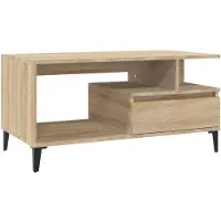 vidaXL Couchtisch Sonoma-Eiche 90x49x45 cm Holzwerkstoff