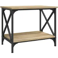 vidaXL Beistelltisch Sonoma-Eiche 55x38x45 cm Holzwerkstoff