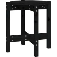 vidaXL Couchtisch Schwarz Ø 42,5x45 cm Massivholz Kiefer